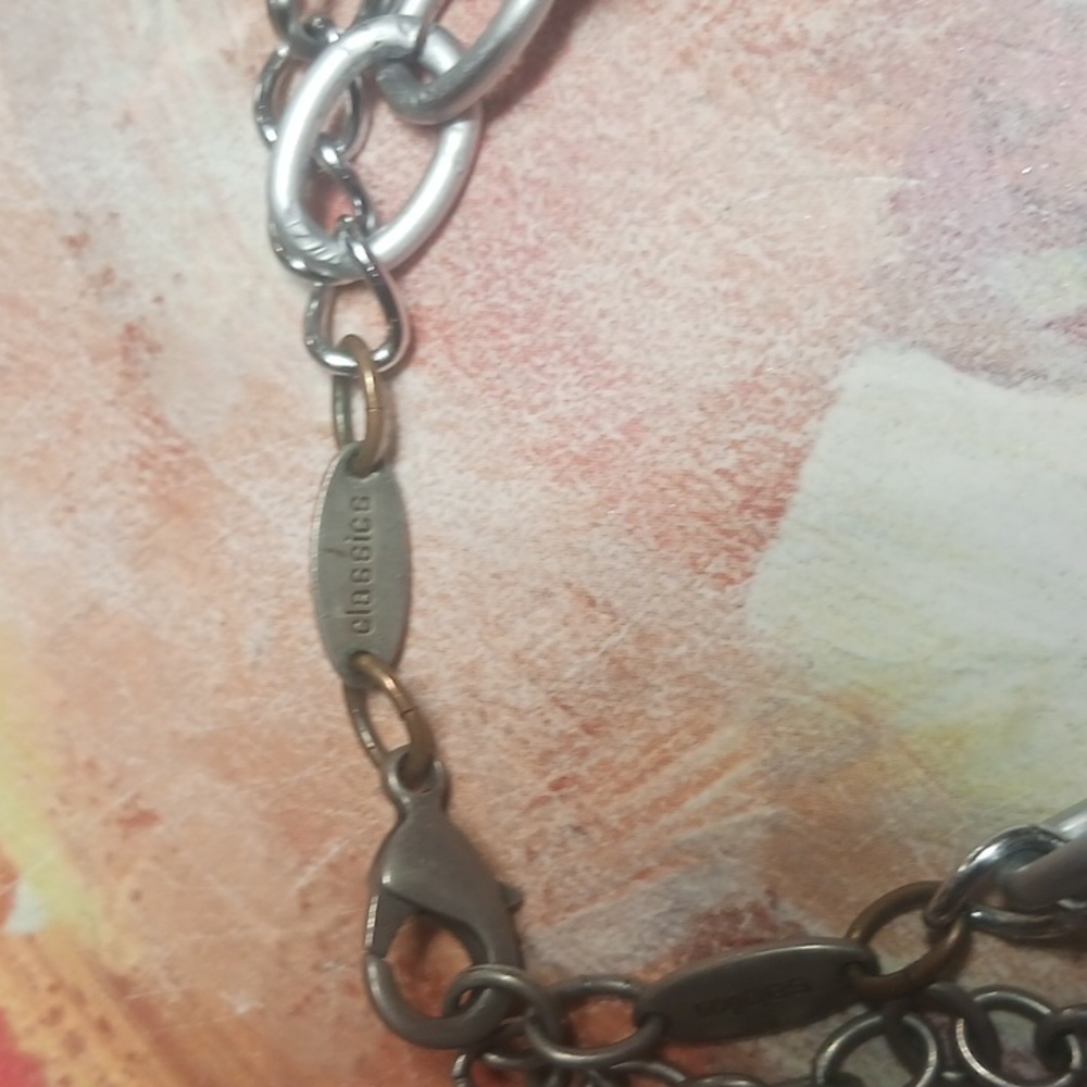 Sabika Silver Tone Multi Strand Necklace Classic Vol. 4 EUC - Picture 3 of 3